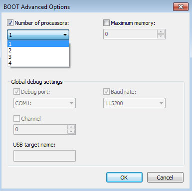 Disable CPU core Parking